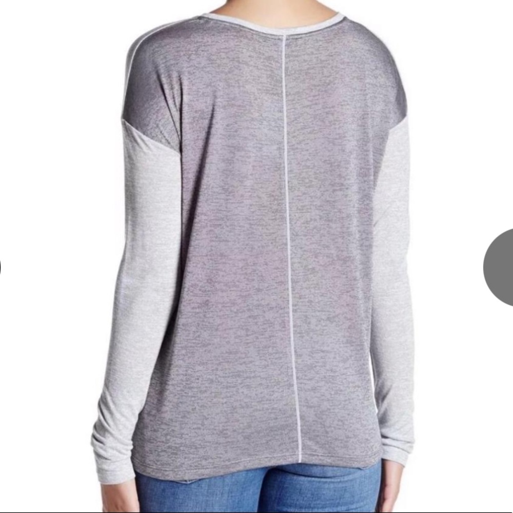 Vince Metallic Color Block Tee - Like New - image 2